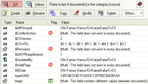 scanEZ - porovnání hodnot polí na více dokumentch
